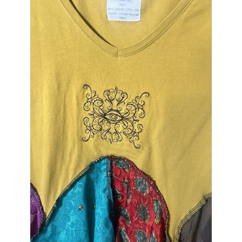 Colorful Patchwork Tunic Top - Picture 4 of 5